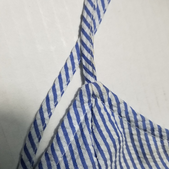 DIVIDED H&M BLUE AND WHITE STRIPED DRESS SIZE 0 - Picture 12 of 15